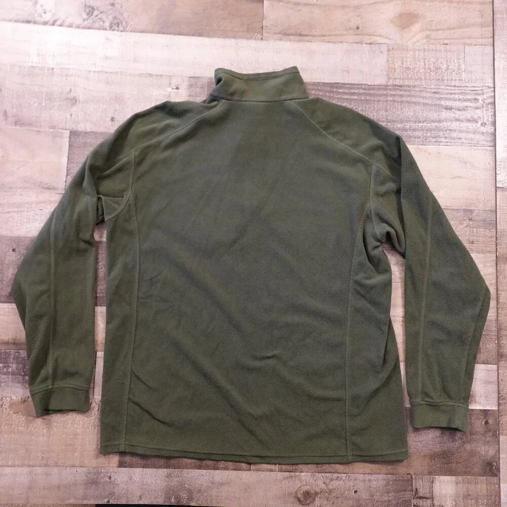 L.L. Bean Quarter Zip Fleece Pullover Men’s XL‎ Tall Olive Green Outdoor